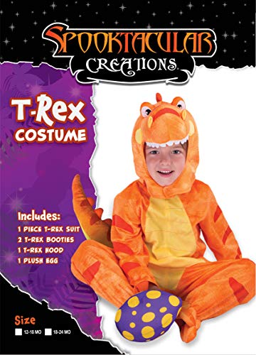 Spooktacular Creations Traje t-Rex (18-24 Meses) Naranja