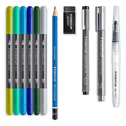 STAEDTLER 61 3001-2 Design Journey - Juego de Hand Lettering y Acuarelas