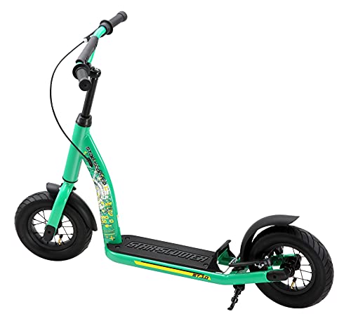 STAR SCOOTER Patinete Infantil 2 Ruedas a Partir de 5 años | Kick Scooter 10" neumáticos, Ajustable en Altura para niñas y niños | Menta