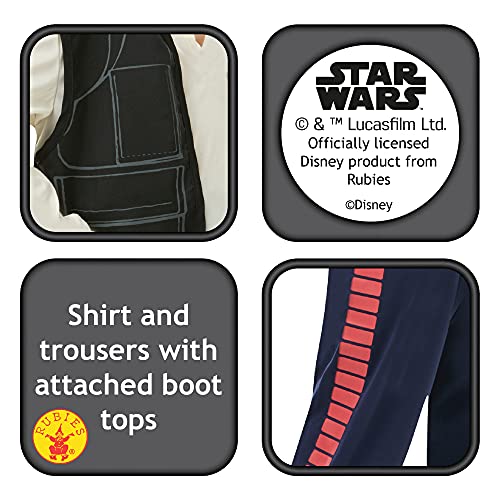 Star Wars - Disfraz de Han Solo para niño, infantil 7-8 años (Rubie's 883160-L)