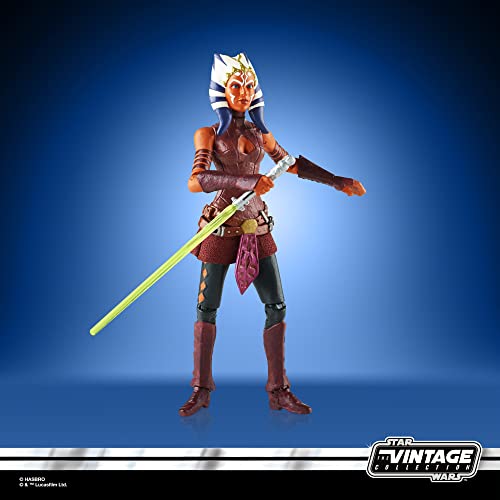 Star Wars La colección Vintage - Juguete Ahsoka VC102 a Escala de 9,5 cm - Star Wars: Guerra de los Clones - Figura de acción - Edad: 4+