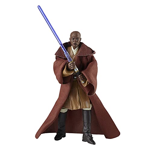 Star Wars La colección Vintage - Juguete Mace Windu VC35 a Escala de 9,5 cm - Star Wars: El Ataque de los Clones - Figura de acción - Edad: 4+