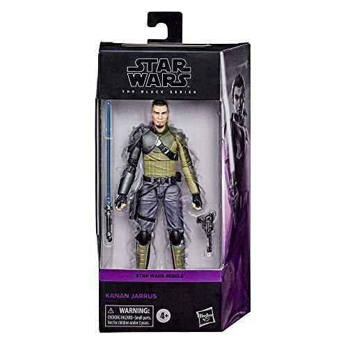 Star Wars The Black Series Kanan Jarrus Toy Figura de acción Coleccionable de Star Wars Rebels, Juguetes para niños de 4 años en adelante