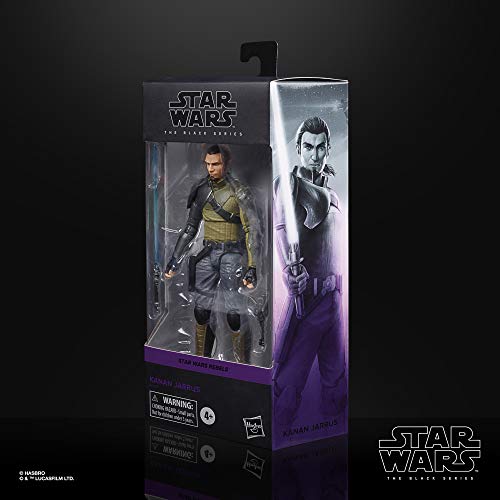 Star Wars The Black Series Kanan Jarrus Toy Figura de acción Coleccionable de Star Wars Rebels, Juguetes para niños de 4 años en adelante