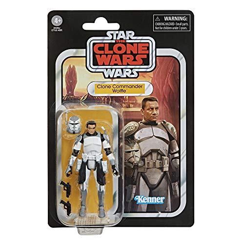 Star Wars The Vintage Collection Clone Commander Wolffe Toy - Figura de acción de Star Wars, The Clone Wars, niños de 4 años en adelante