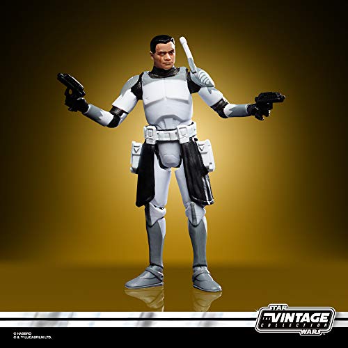 Star Wars The Vintage Collection Clone Commander Wolffe Toy - Figura de acción de Star Wars, The Clone Wars, niños de 4 años en adelante