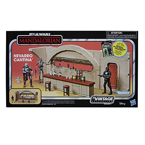 Star Wars The Vintage Collection Star Wars: The Mandalorian Set Nevarro Cantina y Figura de Imperial Death Trooper (Nevarro)