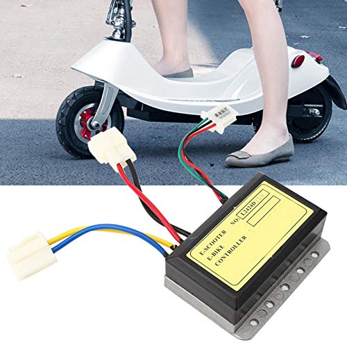 Starbun Motor de Cepillo, Controlador de Cepillo de 12 V 250 W, reemplazo de 3 líneas para Scooter eléctrico Dolphin, Coche eléctrico Plegable