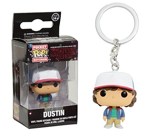 Stranger Things-Funko Pop Keychain Dustin Llavero de Vinilo, Multicolor, One Size 14229