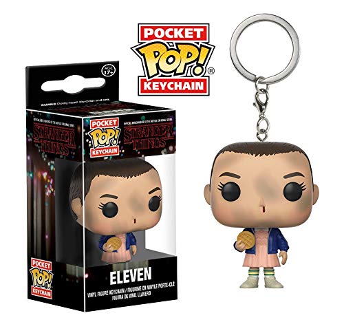 Stranger Things Llavero de Vinilo Eleven with Eggo, Multicolor (Funko 14227)