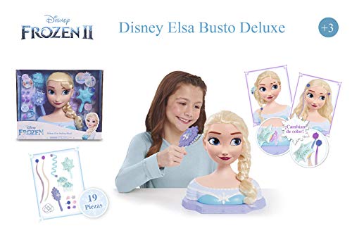 STYLING HEAD Disney Elsa Busto Deluxe com 18 Accesorios para maquillarla y peinarla