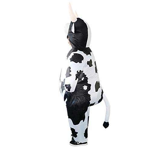 Sucpur Disfraz de vaca inflable para cosplay de Halloween, disfraz de Halloween, disfraz de Navidad, Halloween, fiesta, festival, para adultos, 150-190 cm