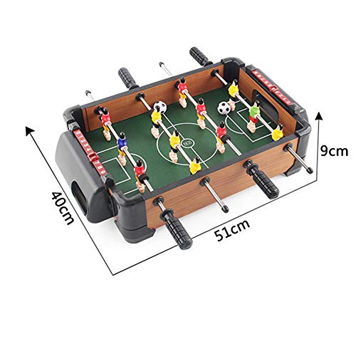 SuDeLLong Futbolín Futbolín Fútbol Tableros Tamaño Mini portátil de Mano de fútbol de Mesa de futbolín de Mesa Juegos de Deportes for Adultos y niños (Color, Size : 40x51x9cm)