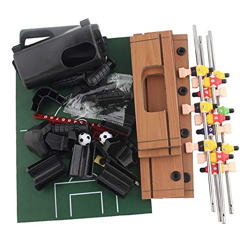 SuDeLLong Futbolín Mini futbolín fútbol Conjunto de la Mano de fútbol de Mesa Mesa de futbolín for Adultos y Competencia de niños Juegos de Deportes (Color, Size : 38x33.5x9cm)