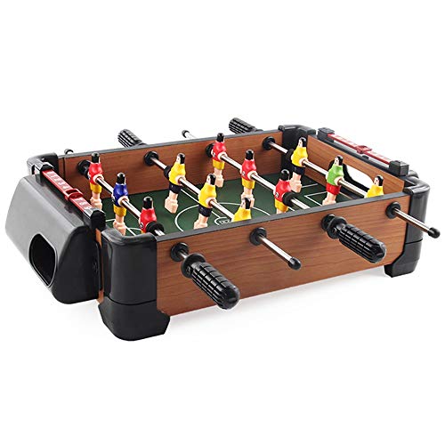 SuDeLLong Futbolín Mini futbolín fútbol Conjunto de la Mano de fútbol de Mesa Mesa de futbolín for Adultos y Competencia de niños Juegos de Deportes (Color, Size : 38x33.5x9cm)