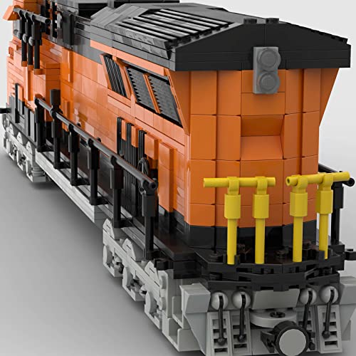 Sunery Locomotora técnica de construcción de la Union Pacific ES44AC BNSF, modelo de tren teledirigido de 2,4 GHz, 1797 piezas, juguete de construcción compatible con Lego Technic