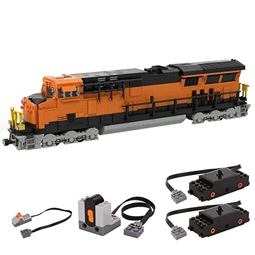 Sunery Locomotora técnica de construcción de la Union Pacific ES44AC BNSF, modelo de tren teledirigido de 2,4 GHz, 1797 piezas, juguete de construcción compatible con Lego Technic