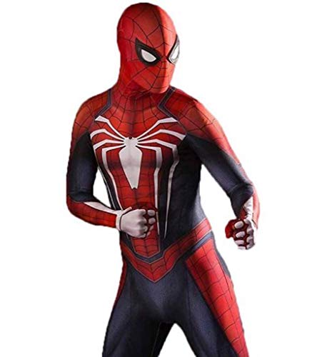 Super fantasia Traje de Cosplay de Spiderman PS4 Medias elásticas Halloween Show de disfraces de disfraces accesorios de la película de disfraces (Color : B, Size : L)