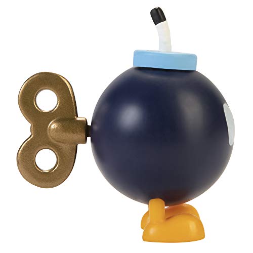 Super Mario Bob-Omb Figura de acción de Juguete Coleccionable de 2.5 Pulgadas