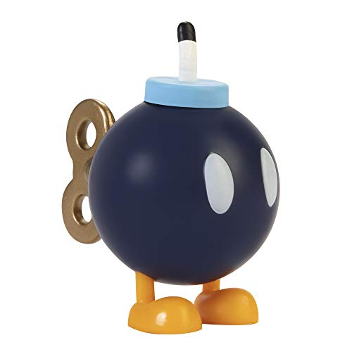 Super Mario Bob-Omb Figura de acción de Juguete Coleccionable de 2.5 Pulgadas