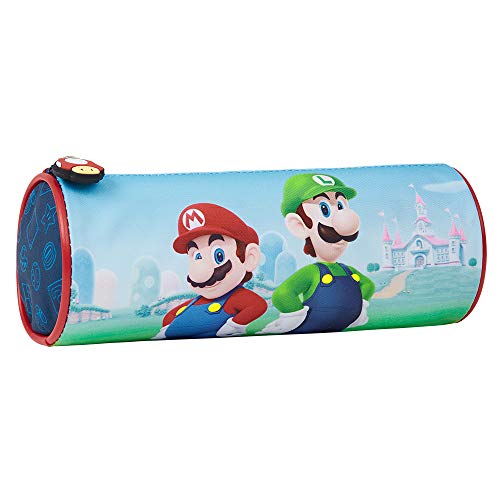 Super Mario Estuche Escolar, Material Escolar para Niños, Estuches Escolares Diseño Mario Bros y Luigi, Merchandising Oficial, Regalos Para Ninos Adolescentes