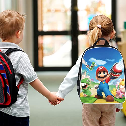 Super Mario Mochila Wopin- Mochila escolar para niños Mario Bros Bolsa escolar impresa en 3D para niños de primaria y secundaria