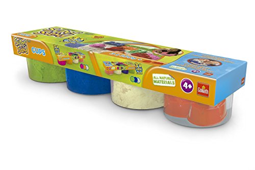 Super Sand Arena - Pack de 4 botes, color azul / verde / blanco / molde (Goliath 83222006) , color/modelo surtido