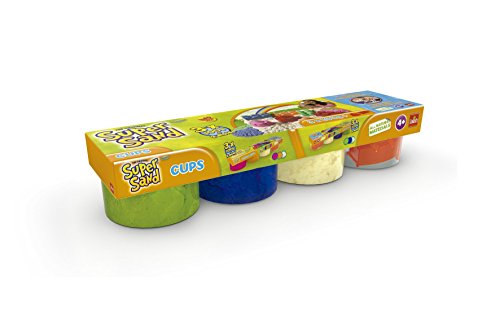 Super Sand Arena - Pack de 4 botes, color azul / verde / blanco / molde (Goliath 83222006) , color/modelo surtido