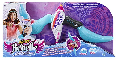 Super Soaker- Nerf Rebelle Arco Dolphina, 32.3 x 31.5 x 7.6 (Hasbro A5611EU4)