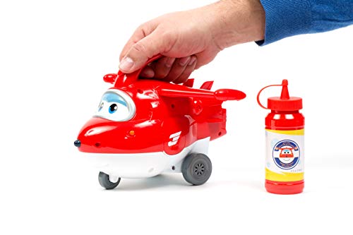 Super Wings- Series 1 Juguete de máquina de Burbujas, Color Rojo/Blanco, Talla única (Alpha Animation & Toys Ltd EU721211)