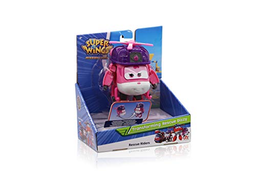 Super Wings Vehículo Transformador | Serie 3 | Rescue Dizzy | Avión | BOT | Figura de 5 Pulgadas, Color Mixto, Talla única (Alpha Group Co, Ltd EU730222)