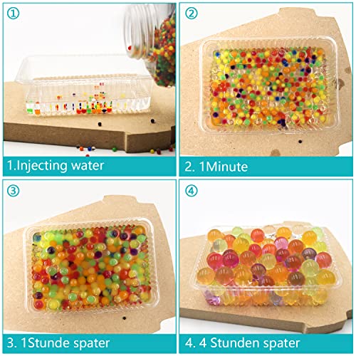 SUPRBIRD orbits Bolas de Agua 50000Piezas Bolas de Gel Perlas de Agua Bolas de Agua de Cristal para Plantas de Florero, Decoración Hogareña