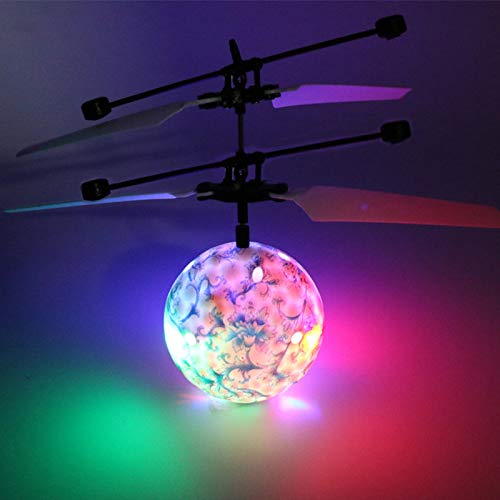 SUXINGJUAN Drone infrarrojo Flotante Colorido del Sensor de la Bola voladora del LED