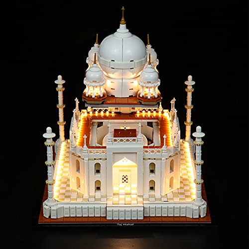 SWDZ Juego de luces LED de control remoto con música para Lego Architecture Taj Mahal 20156, kit de iluminación de bloques de construcción compatible con Lego 20156 (no incluye el modelo)