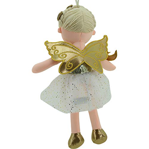 Sweety Toys 11780 - Muñeca de Peluche con Hada de Princesa, 45 cm, Color Dorado