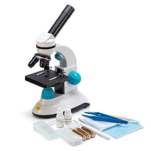 Swift Microscopio para niños SW50, 40X-400X Microscopios monoculares con Kit de Accesorios