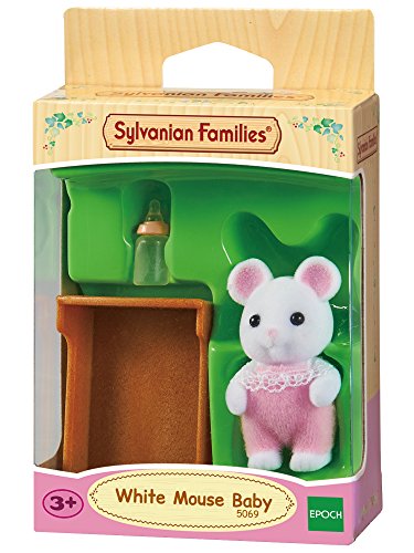 SYLVANIAN FAMILIES- White Mouse Baby Mini Muñecas y Accesorios, Multicolor (Epoch para Imaginar 5069)