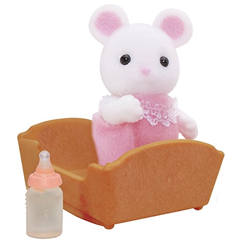 SYLVANIAN FAMILIES- White Mouse Baby Mini Muñecas y Accesorios, Multicolor (Epoch para Imaginar 5069)