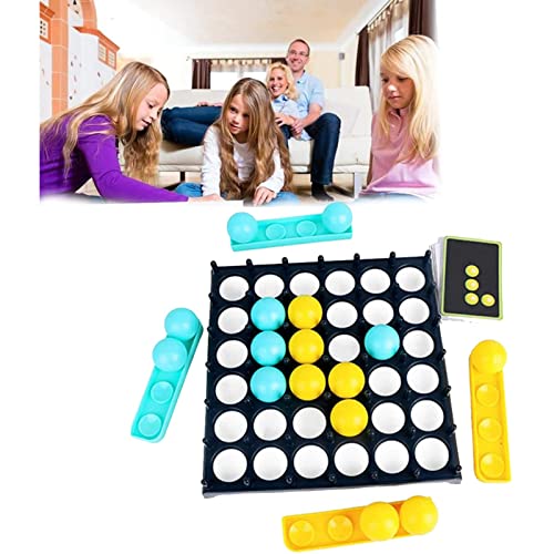 Table Top Bouncing Ball Game,Bounce Off Game Activate Ball Game for Kid,Family Bouncing Balls Board Game with Pattern Challenge for Party, 2-4 Palyers Game