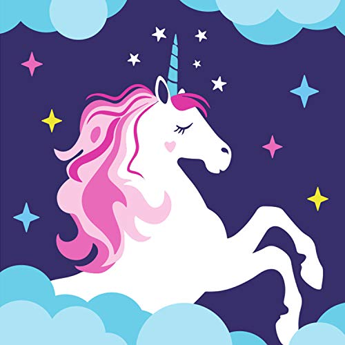 Tacobear Unicornio Pintar por Números Niños DIY Pintura óleo Pintura Niños Kit Manualidades Niños Pintar por Números Principiantes Paint by Numbers Niños Unicornio Regalo para Niños Niñas