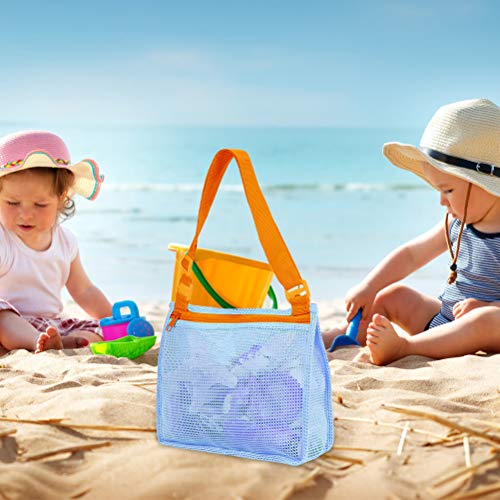 TAIPPAN Bolsa Juguetes Playa, Bolsa Plegable de Malla de Playa, Mochila De Playa para Niños Nadar Y Piscina Bolsa De Playa 20 * 24 * 7cm