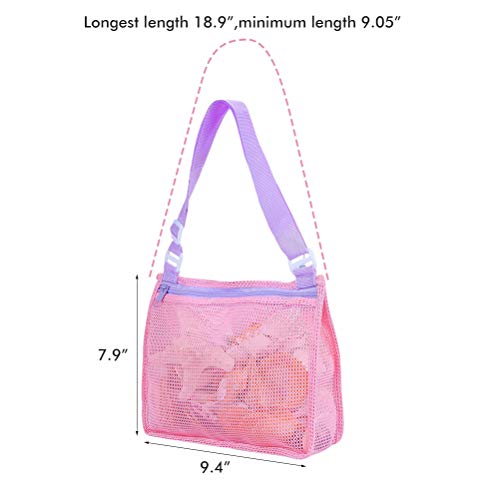 TAIPPAN Bolsa Juguetes Playa, Bolsa Plegable de Malla de Playa, Mochila De Playa para Niños Nadar Y Piscina Bolsa De Playa 20 * 24 * 7cm