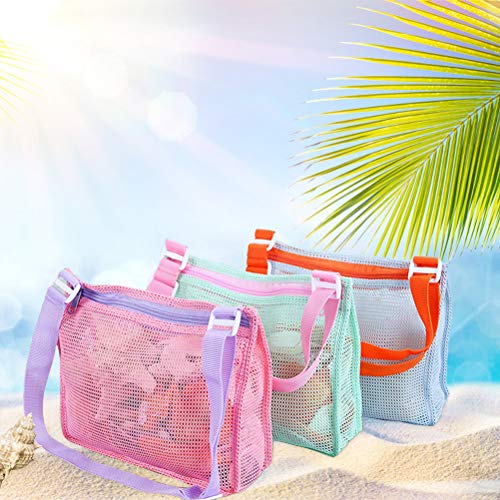 TAIPPAN Bolsa Juguetes Playa, Bolsa Plegable de Malla de Playa, Mochila De Playa para Niños Nadar Y Piscina Bolsa De Playa 20 * 24 * 7cm