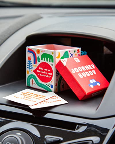 Talking Tables Journey Buddy Trivia Travel Game para niños | Juega en el Coche o en Vacaciones, Presente, Relleno de Media