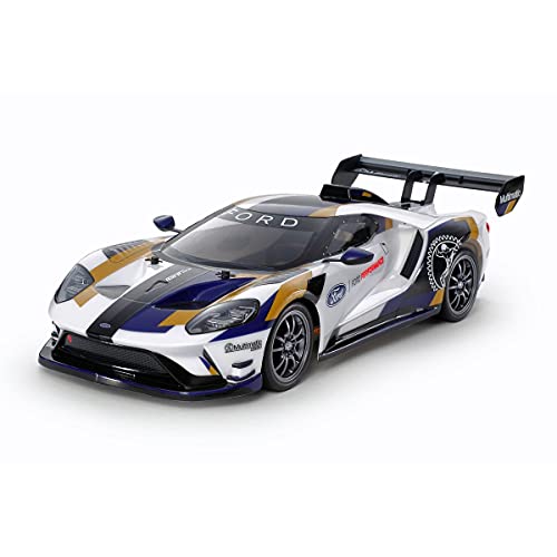 Tamiya 1:10 RC Ford GT MK.II 2020 (TT-02), Coche teledirigido, vehículo RC, construcción de Modelos, Kit para Montar, Modelo de Kit