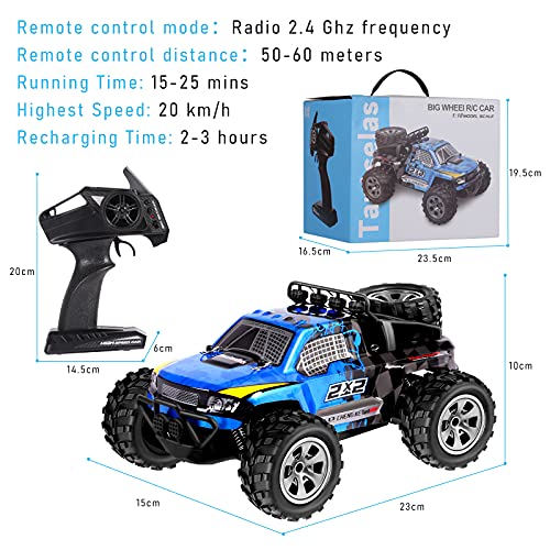 Tantselas Coche teledirigido RC 2.4 Ghz Radio Control Remoto Coche todoterreno juguete para niños adultos