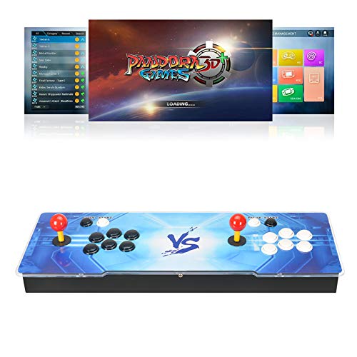 TAPDRA 8000 Juegos en 1 Consola Pandora Arcade Máquina WiFi 3D con Market Incorporado 10000+ Juegos para descargar, Soporte para 4 Jugadores