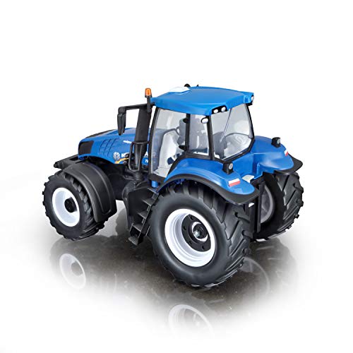 Tavitoys New Holland, 1/16 Farm Tractor, Not Incl. Batt. Azul (82026), Color (1)