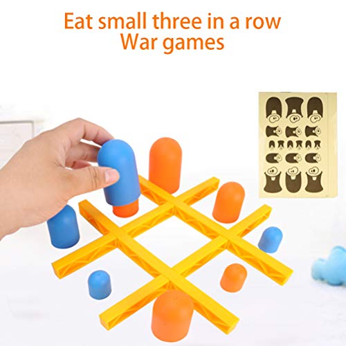 TBEONE Big Eat pequeño juego de Tic-Tac-Toe Gobblet Juego de mesa Juguete de Padres-Hijo Interactivo Educación Temprana Sorpresa Juguetes de cumpleaños para niños