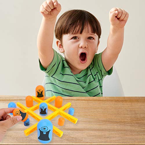 TBEONE Big Eat pequeño juego de Tic-Tac-Toe Gobblet Juego de mesa Juguete de Padres-Hijo Interactivo Educación Temprana Sorpresa Juguetes de cumpleaños para niños